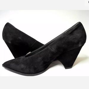 Stephane Kelian Paris Pointed tie suede pumps 38